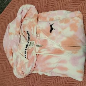 Victoria's Secret tye dye zip-up hoodie